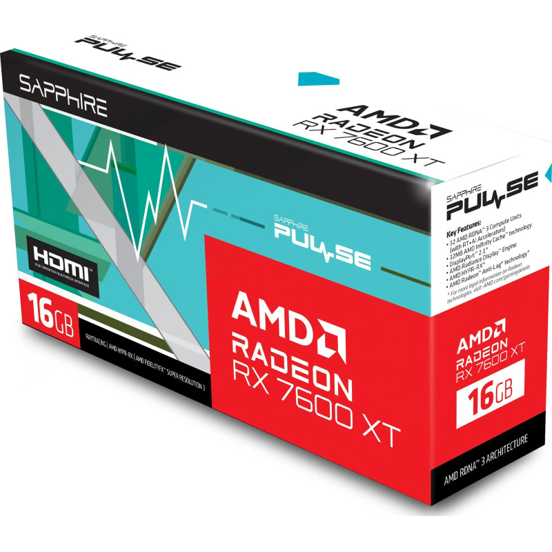 Sapphire Radeon RX 7600 XT 16GB PULSE (11339-04)
