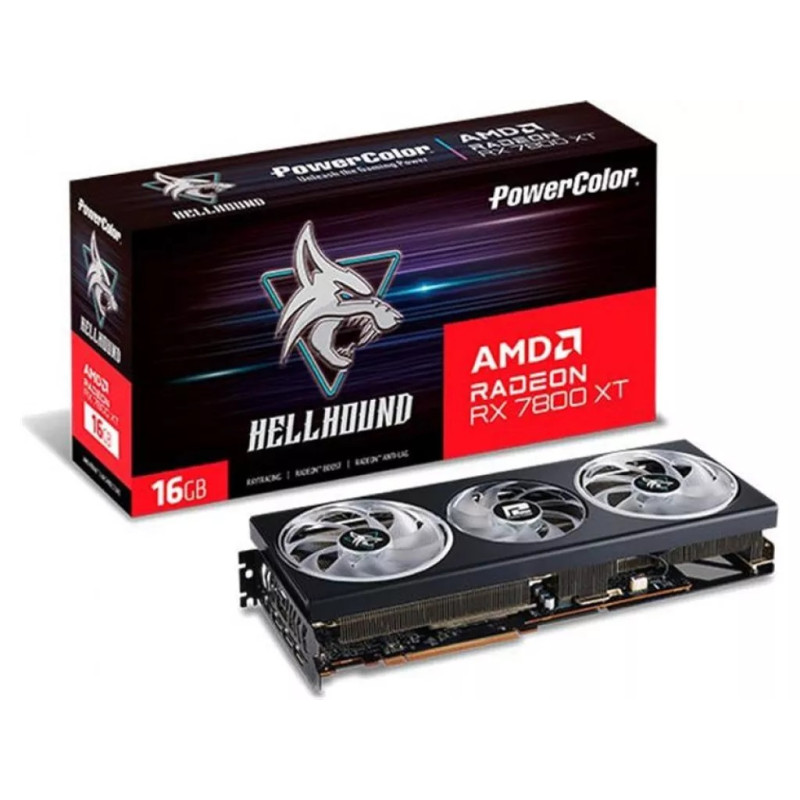 PowerColor Radeon RX 7800 XT 16GB Hellhound (RX 7800 XT 16G-L/OC)