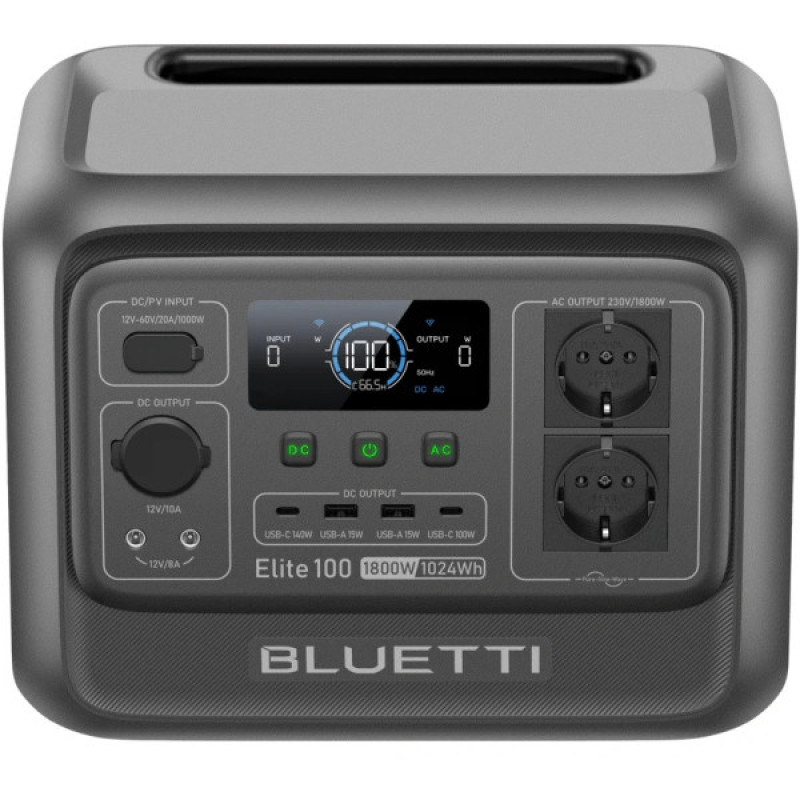 Зарядна станція BLUETTI Elite 100 V2 (P-EL100V2-EU-GY-BL-010)