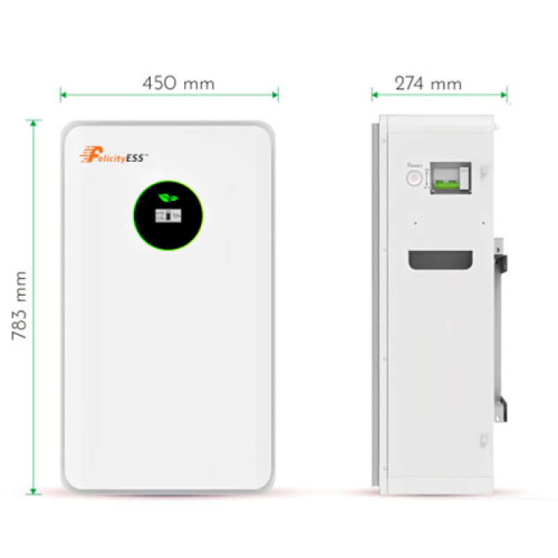 Акумулятор LUX-E-48250LG03 Felicity (LiFePO4 51,2V 250Ah 12,5kWh)