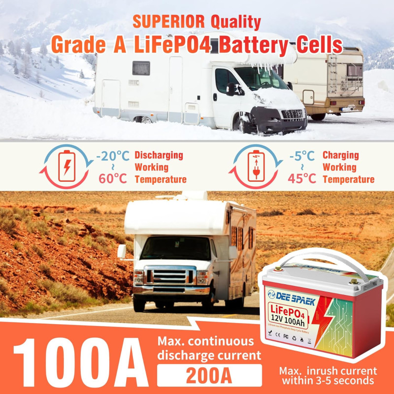 Акумулятор для ДБЖ DeeSpaek LiFePO4 Battery 12V 100Ah