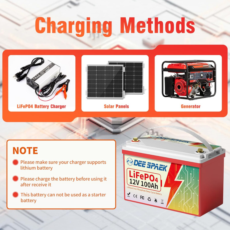 Акумулятор для ДБЖ DeeSpaek LiFePO4 Battery 12V 100Ah