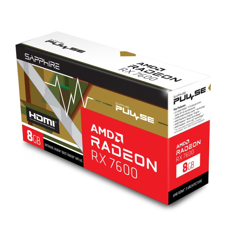 Sapphire Radeon RX 7600 8 GB PULSE (11324-01)