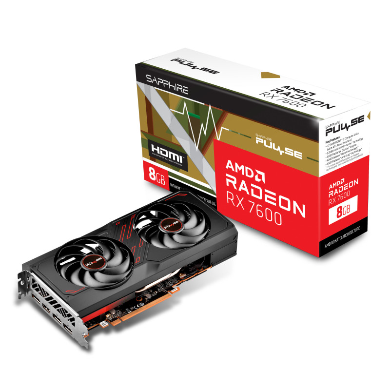 Sapphire Radeon RX 7600 8 GB PULSE (11324-01)