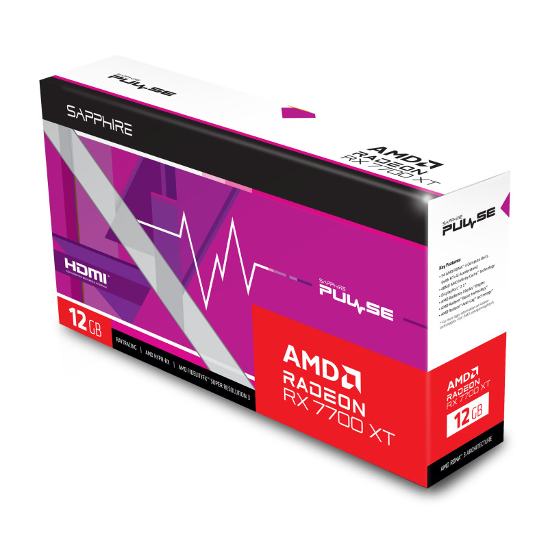 Sapphire AMD Radeon RX 7700 XT 12GB PULSE (11335-04)