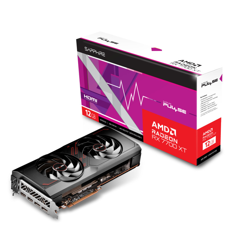 Sapphire AMD Radeon RX 7700 XT 12GB PULSE (11335-04)