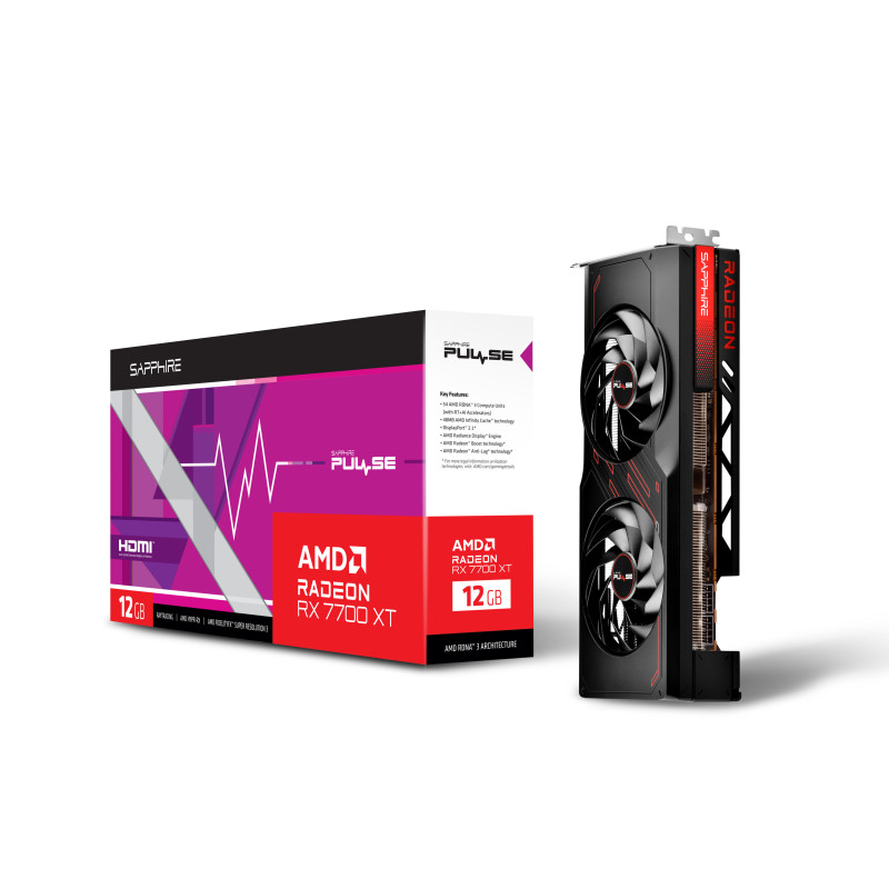 Sapphire AMD Radeon RX 7700 XT 12GB PULSE (11335-04)