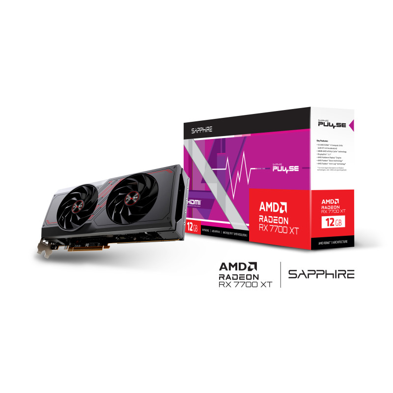 Sapphire AMD Radeon RX 7700 XT 12GB PULSE (11335-04)