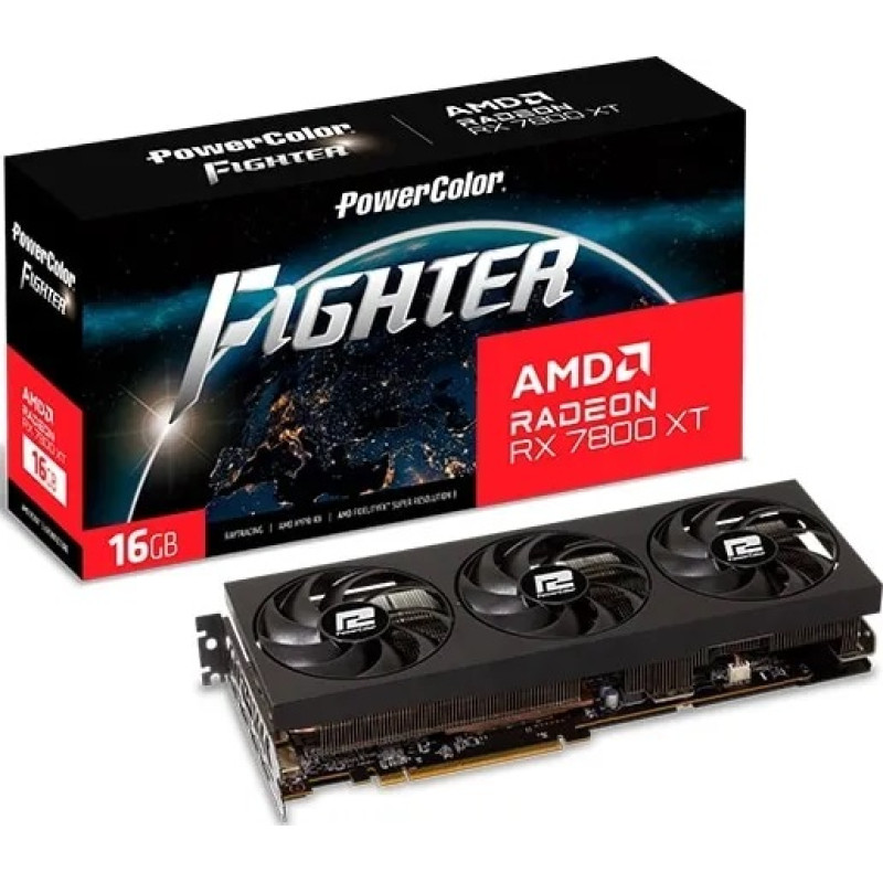 PowerColor Radeon RX 7800 XT 16GB Fighter (RX 7800 XT 16G-F/OC)