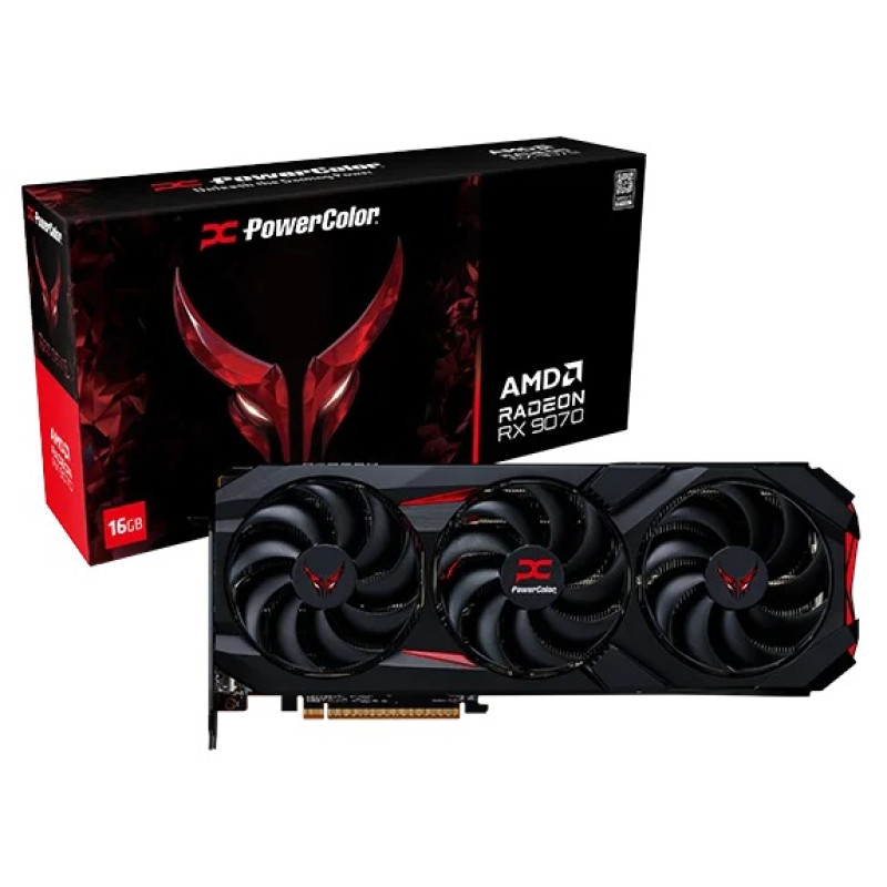PowerColor Red Devil AMD Radeon RX 9070 16GB GDDR6 (RX9070 16G-E/OC)