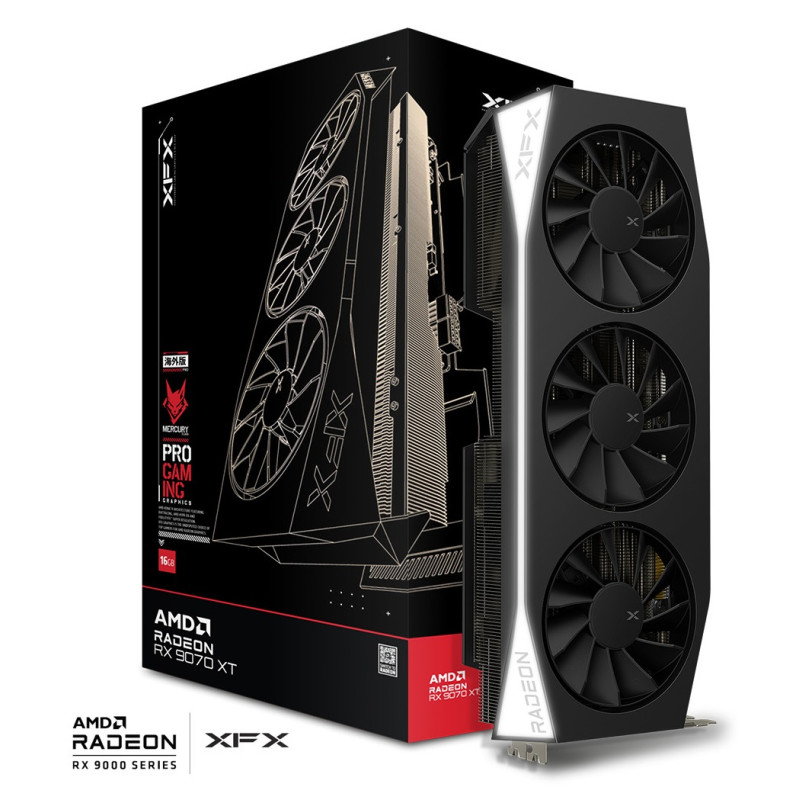 XFX Mercury AMD Radeon RX 9070XT Gaming Edition (RX-97TMERCB9)