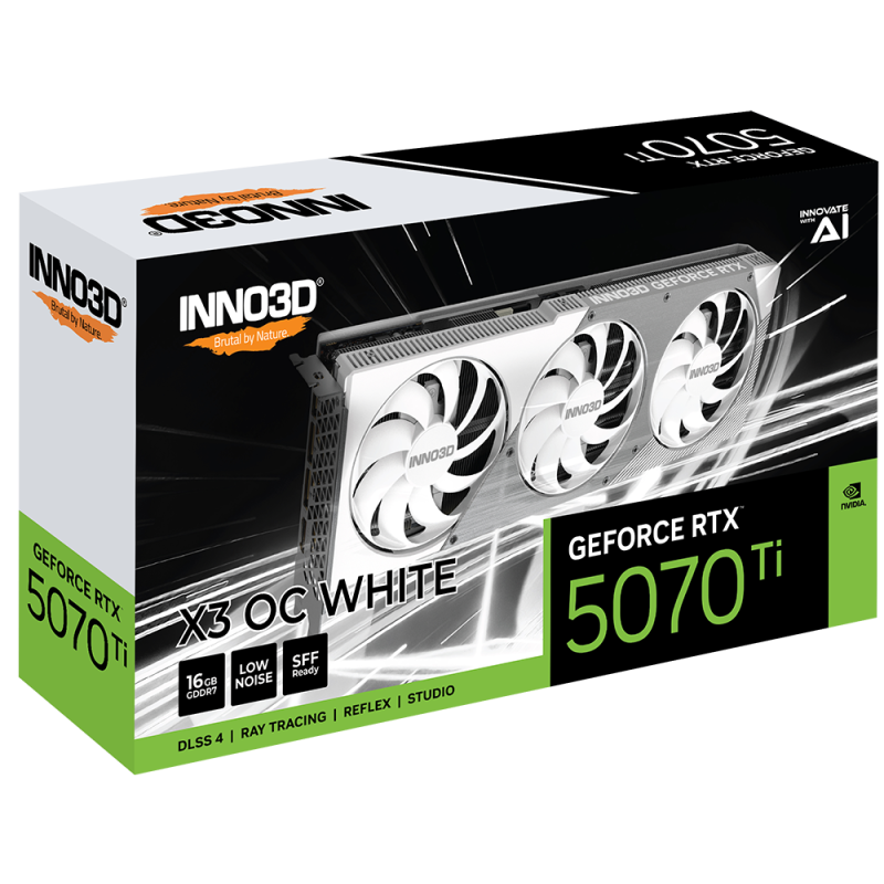 INNO3D GeForce RTX 5070 Ti X3 OC White (N507T3-16D7X-176068W)