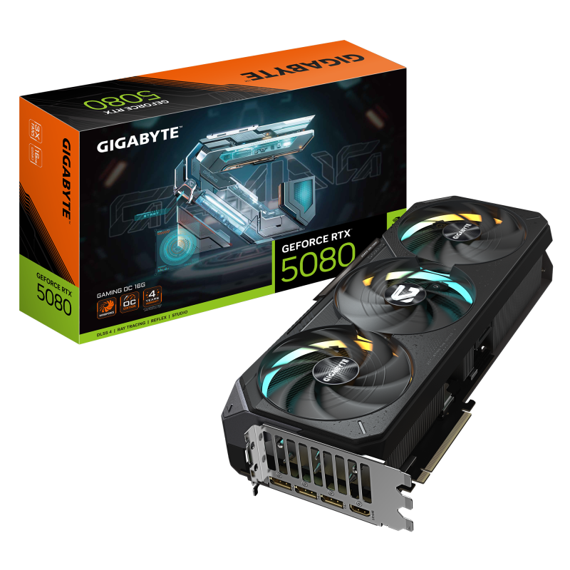 GIGABYTE GeForce RTX 5080 GAMING OC 16G (GV-N5080GAMING OC-16GD)