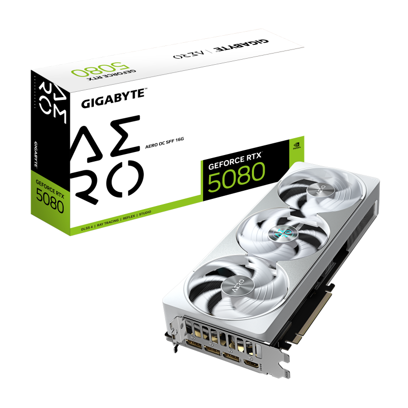 GIGABYTE GeForce RTX 5080 AERO OC SFF 16G (GV-N5080AERO OC-16GD)