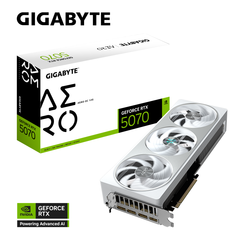GIGABYTE GeForce RTX 5070 AERO OC 12G (GV-N5070AERO OC-12GD)