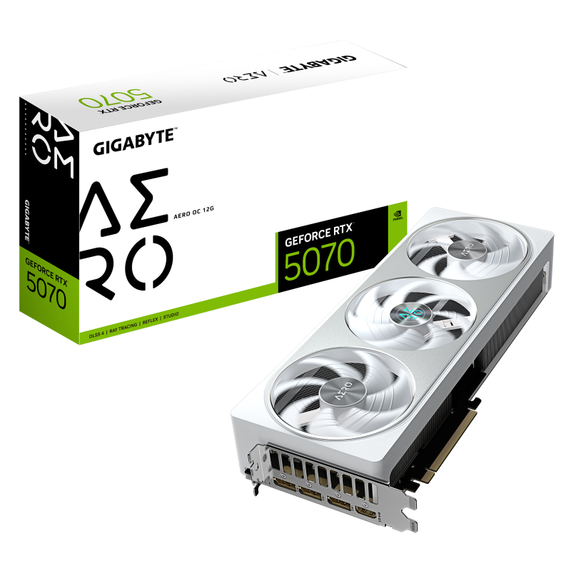 GIGABYTE GeForce RTX 5070 AERO OC 12G (GV-N5070AERO OC-12GD)