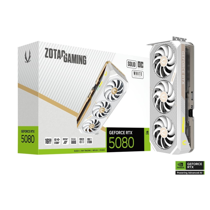 Zotac GAMING GeForce RTX 5080 SOLID OC White Edition (ZT-B50800Q-10P)