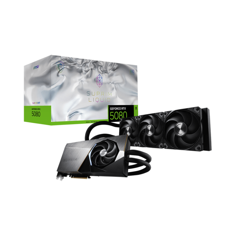 MSI GeForce RTX 5080 16G SUPRIM LIQUID SOC