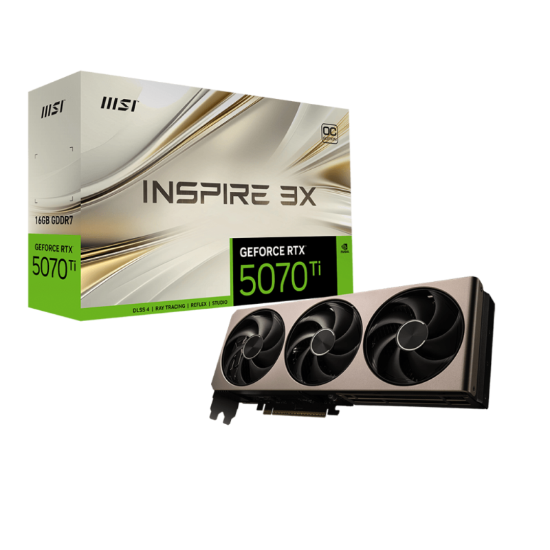 MSI GeForce RTX 5070 Ti 16G INSPIRE 3X OC