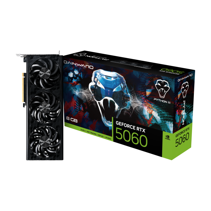 Gainward GeForce RTX 5060 Python III 8 GB (NE75060019P1-GB2063T)
