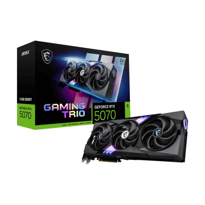 MSI GeForce RTX 5070 12G GAMING TRIO OC open box