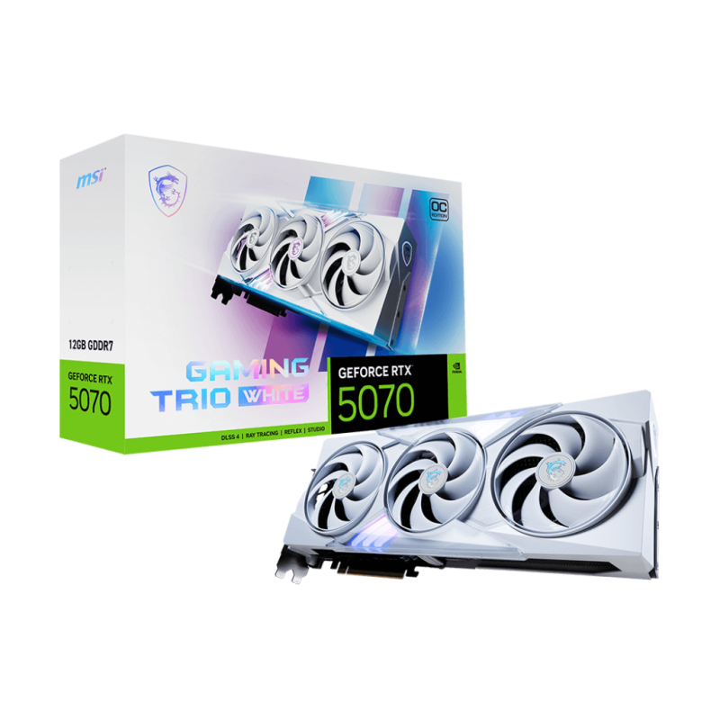 MSI GeForce RTX 5070 12G GAMING TRIO OC WHITE
