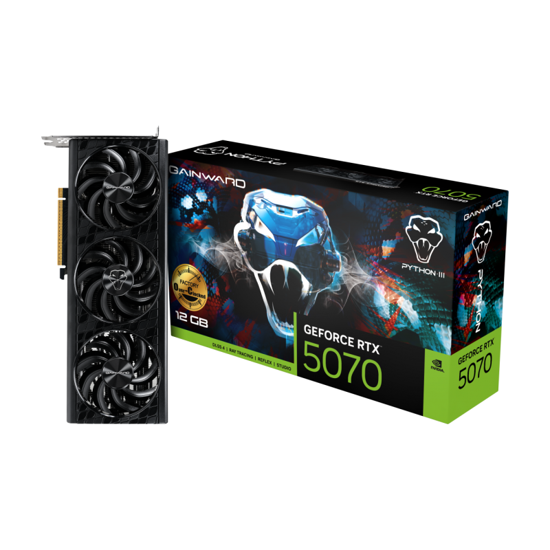 Gainward GeForce RTX 5070 Python III OC (NE75070S19K9-GB2050T)