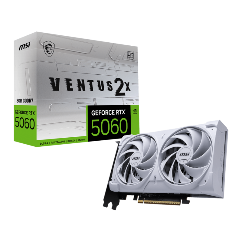 MSI GeForce RTX 5060 8G VENTUS 2X OC WHITE