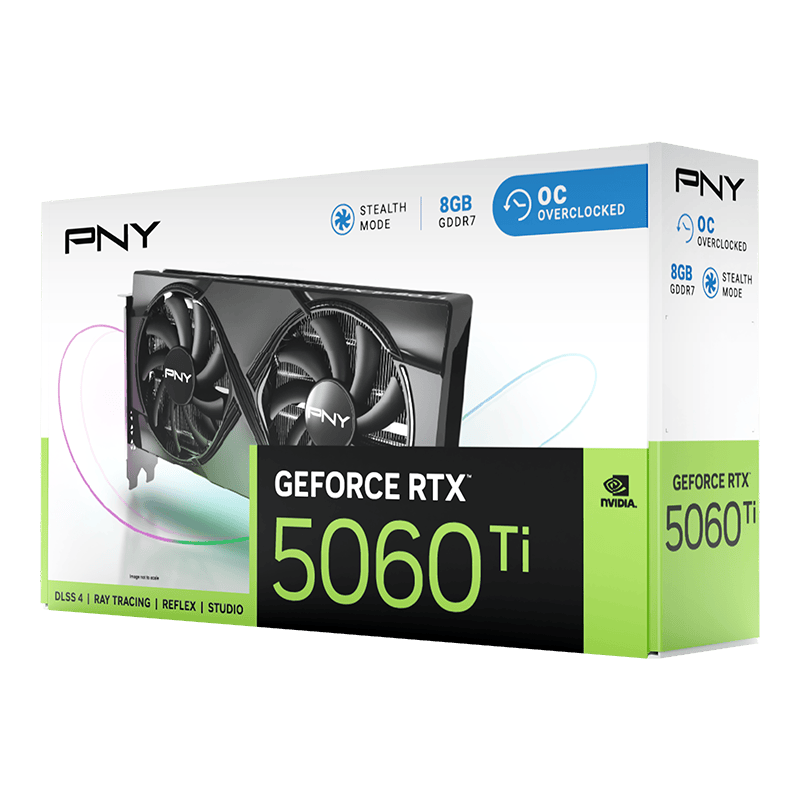 PNY GeForce RTX 5060 Ti VERTO OC Dual Fan (VCG5060T8DFXPB1-O)