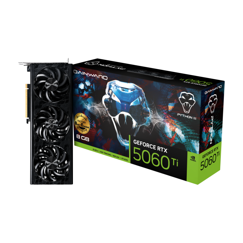 Gainward GeForce RTX 5060 Ti Python III OC (NE7506TS19P1-GB2062T)
