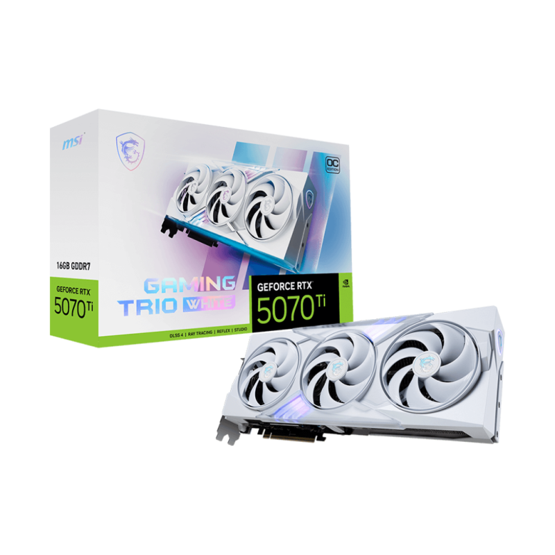 MSI GeForce RTX 5070 Ti 16G GAMING TRIO OC WHITE