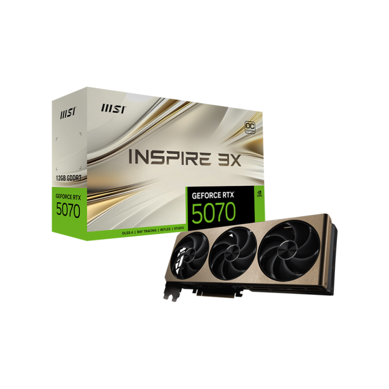 MSI GeForce RTX 5070 12G INSPIRE 3X OC