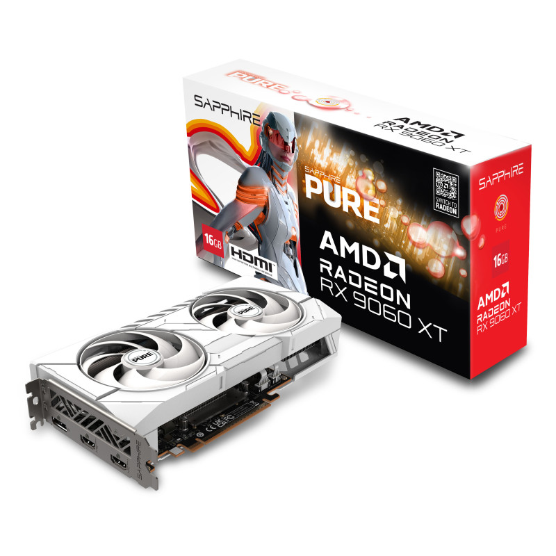 Sapphire Radeon RX 9060 XT 16GB PURE GAMING OC (11350-02-20G)
