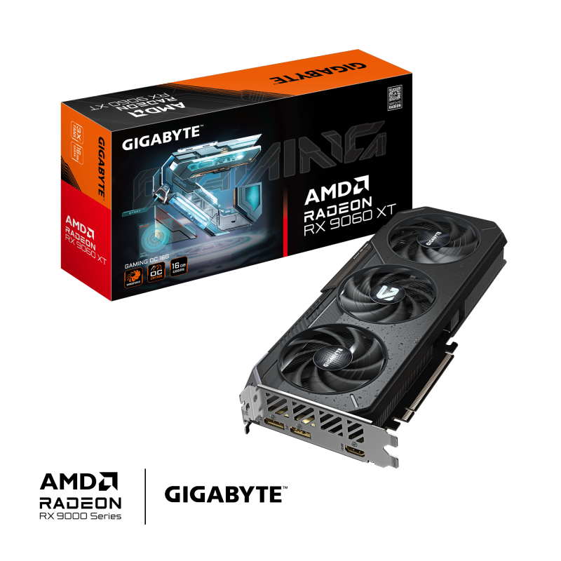 GIGABYTE Radeon RX 9060 XT GAMING OC 16G (GV-R9060XTGAMING OC-16GD)
