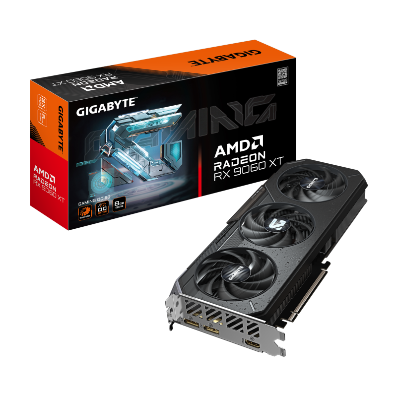 GIGABYTE Radeon RX 9060 XT GAMING OC 8G (GV-R9060XTGAMING OC-8GD)