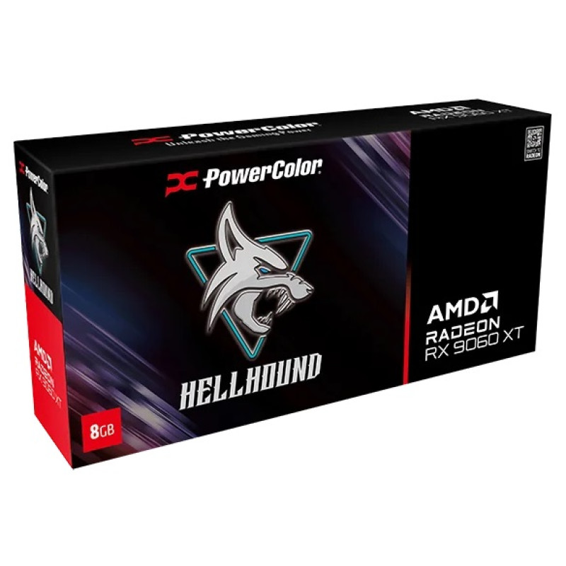 PowerColor Hellhound AMD Radeon RX 9060 XT 8GB OC (RX9060XT 8G-L/OC)