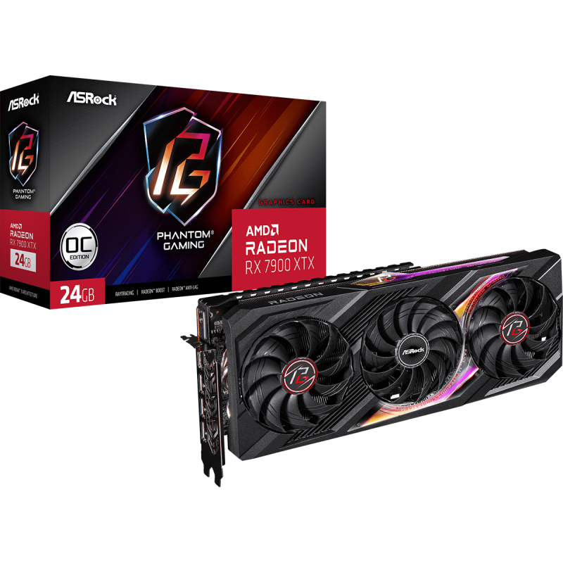 ASRock Radeon RX 7900 XTX Phantom Gaming 24GB OC (RX7900XTX PG 24GO)