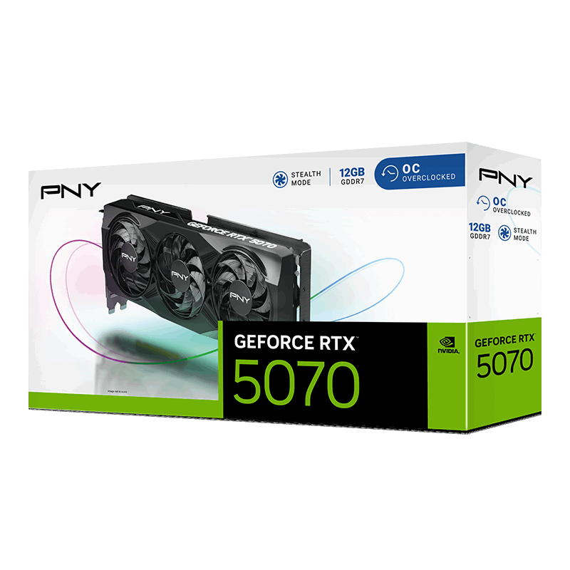 PNY GeForce RTX 5070 Overclocked Triple Fan (VCG507012TFXPB1-O)