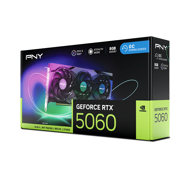 PNY GeForce RTX 5060 ARGB EPIC-X RGB Overclocked Triple Fan (VCG50608TFXXPB1-O)
