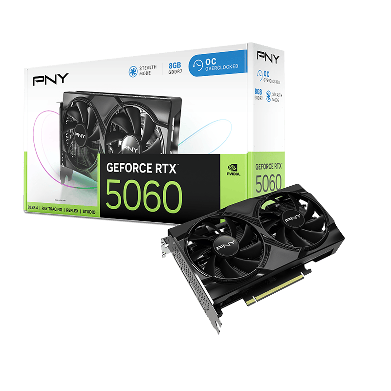 PNY GeForce RTX 5060 VERTO Dual Fan OC (VCG50608DFXPB1-O)
