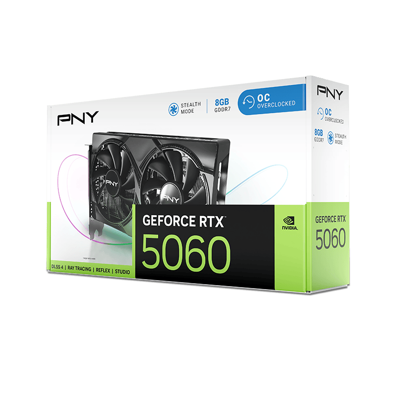 PNY GeForce RTX 5060 VERTO Dual Fan OC (VCG50608DFXPB1-O)