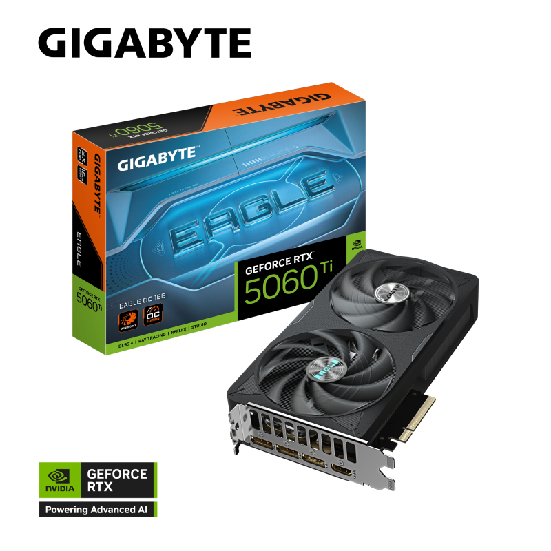 GIGABYTE GeForce RTX 5060 Ti EAGLE OC 16G (GV-N506TEAGLE OC-16GD)