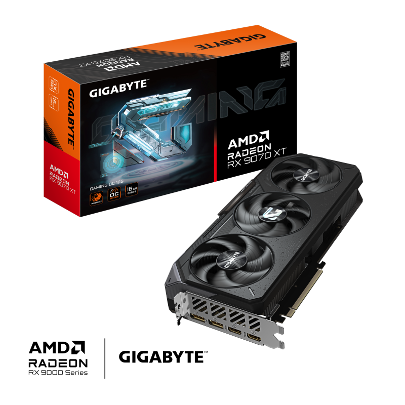 GIGABYTE Radeon RX 9070 XT GAMING OC 16G (GV-R9070XTGAMING OC-16GD)