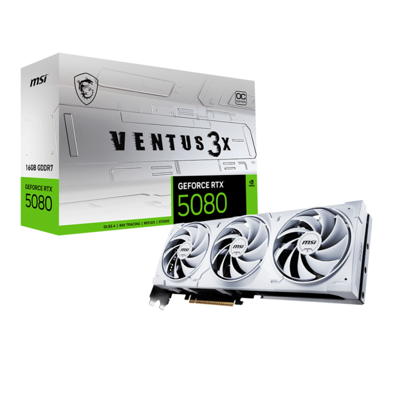 MSI GeForce RTX 5080 16G VENTUS 3X OC WHITE