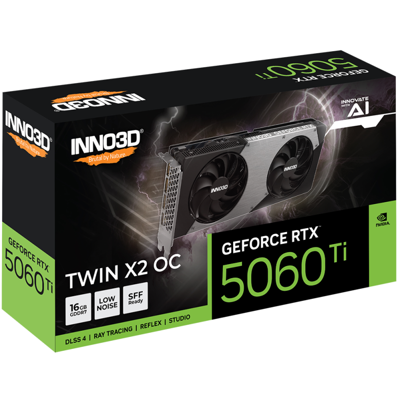 INNO3D GeForce RTX 5060 Ti 16GB TWIN X2 OC (N506T2-16D7X-191073N)