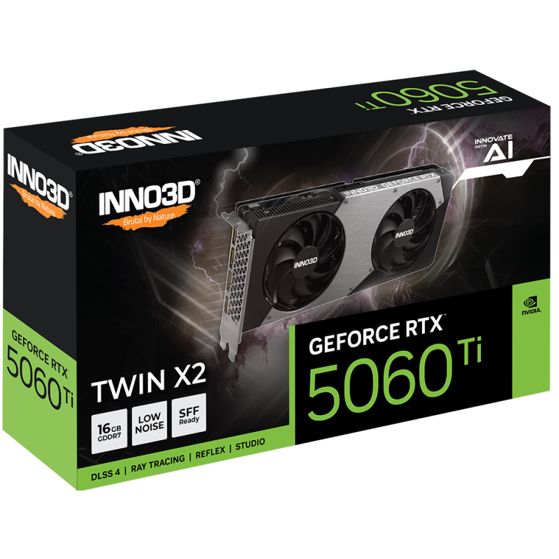 INNO3D GeForce RTX 5060 Ti Twin X2 16GB (N506T2-16D7-191073N)