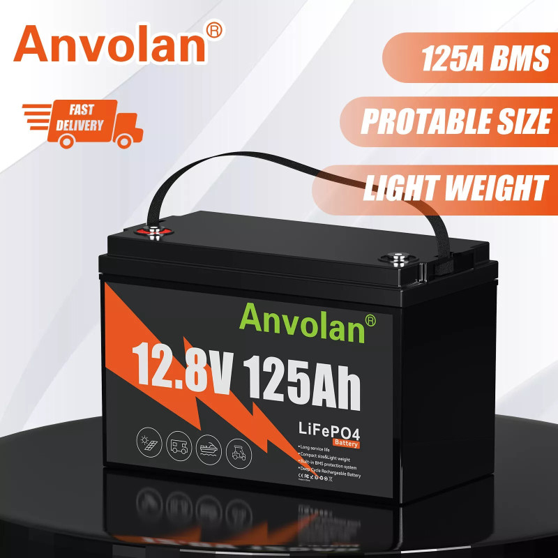 Акумулятор для ДБЖ/інвертора Anvolan LiFePO4 12V 125A