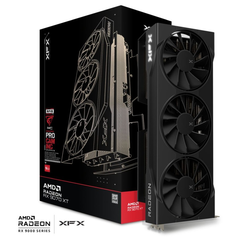 XFX Swift AMD Radeon RX 9070XT Triple Fan Gaming Edition (RX-97TSWF3B9)
