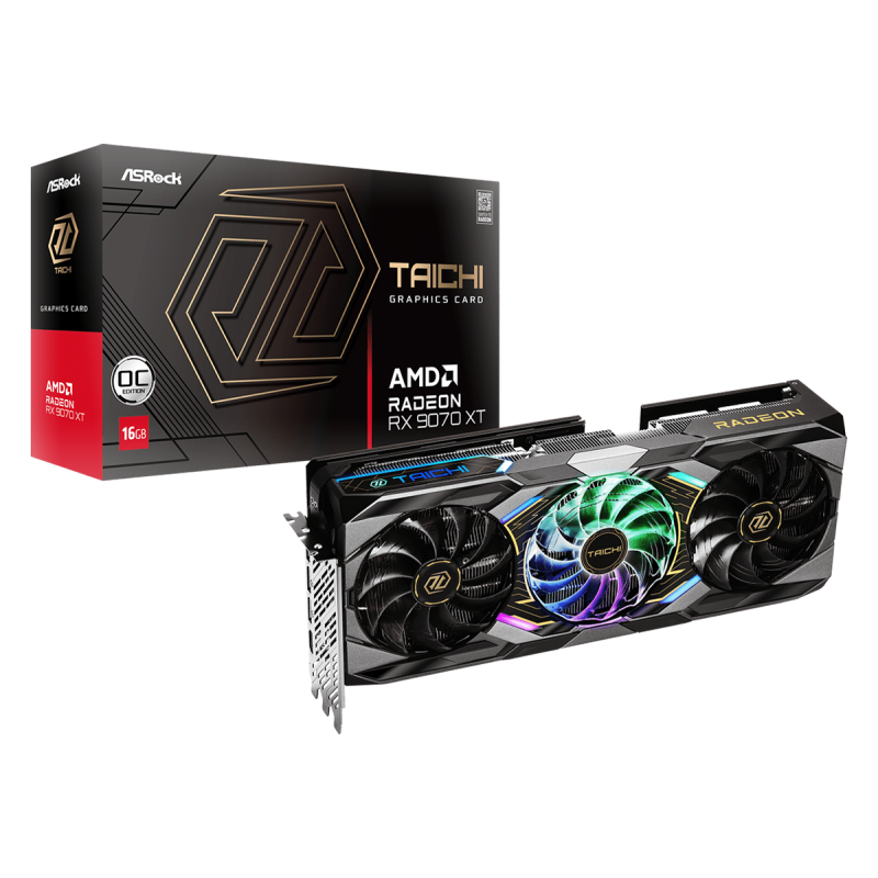 ASRock Radeon RX 9070 XT Taichi 16GB OC (RX9070XT TC 16GO)