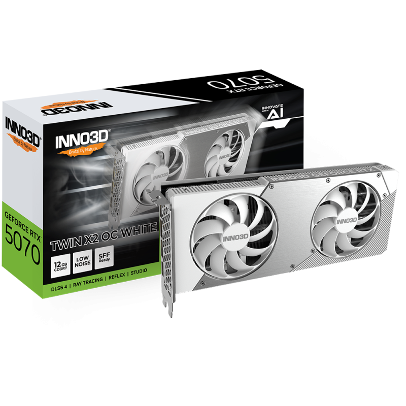INNO3D GeForce RTX 5070 TWIN X2 OC WHITE (N50702-12D7X-195064W)